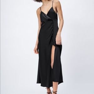 Zara satin lingerie style dress